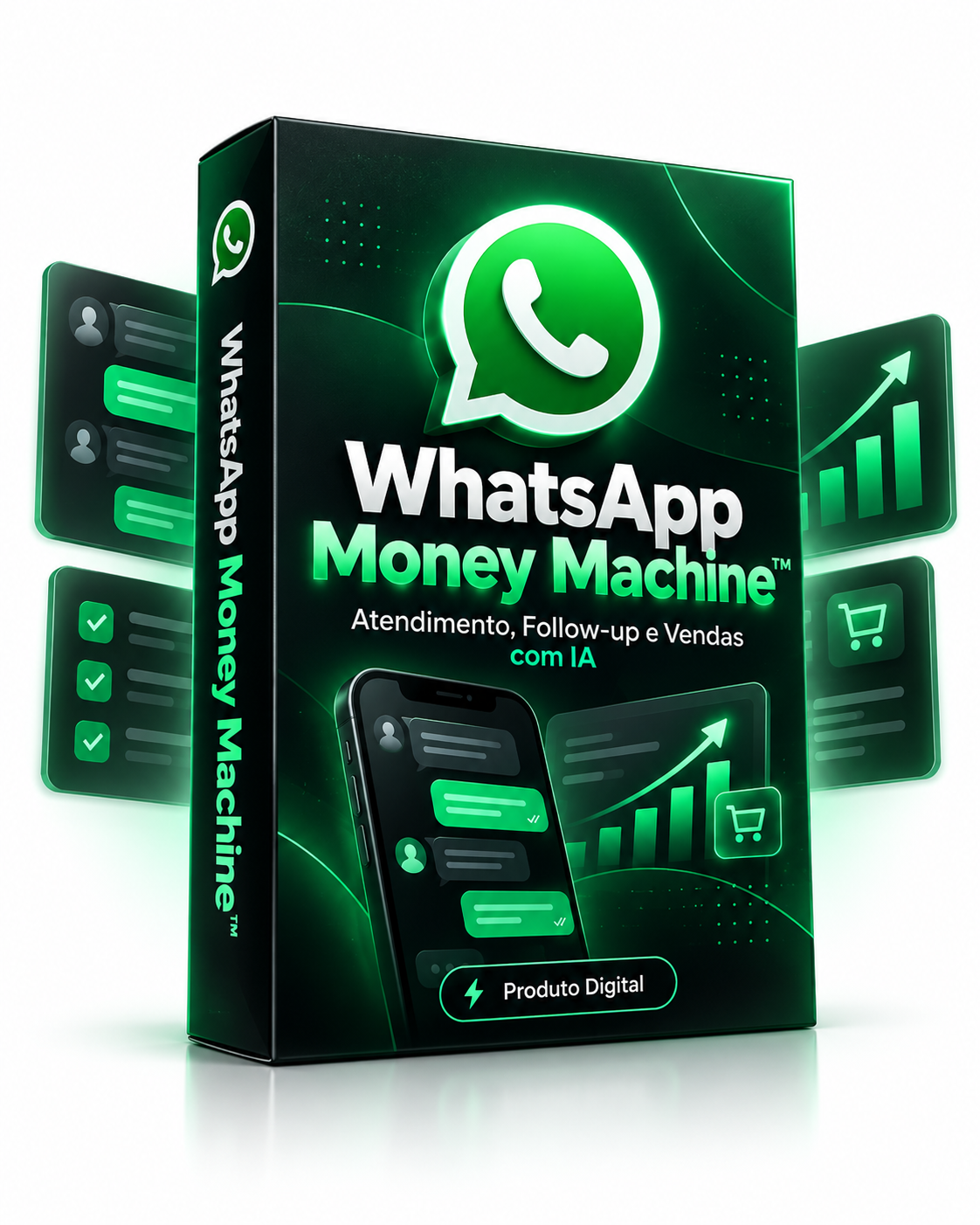 Capa do WhatsApp Money Machine: atendimento, follow-up e vendas com IA